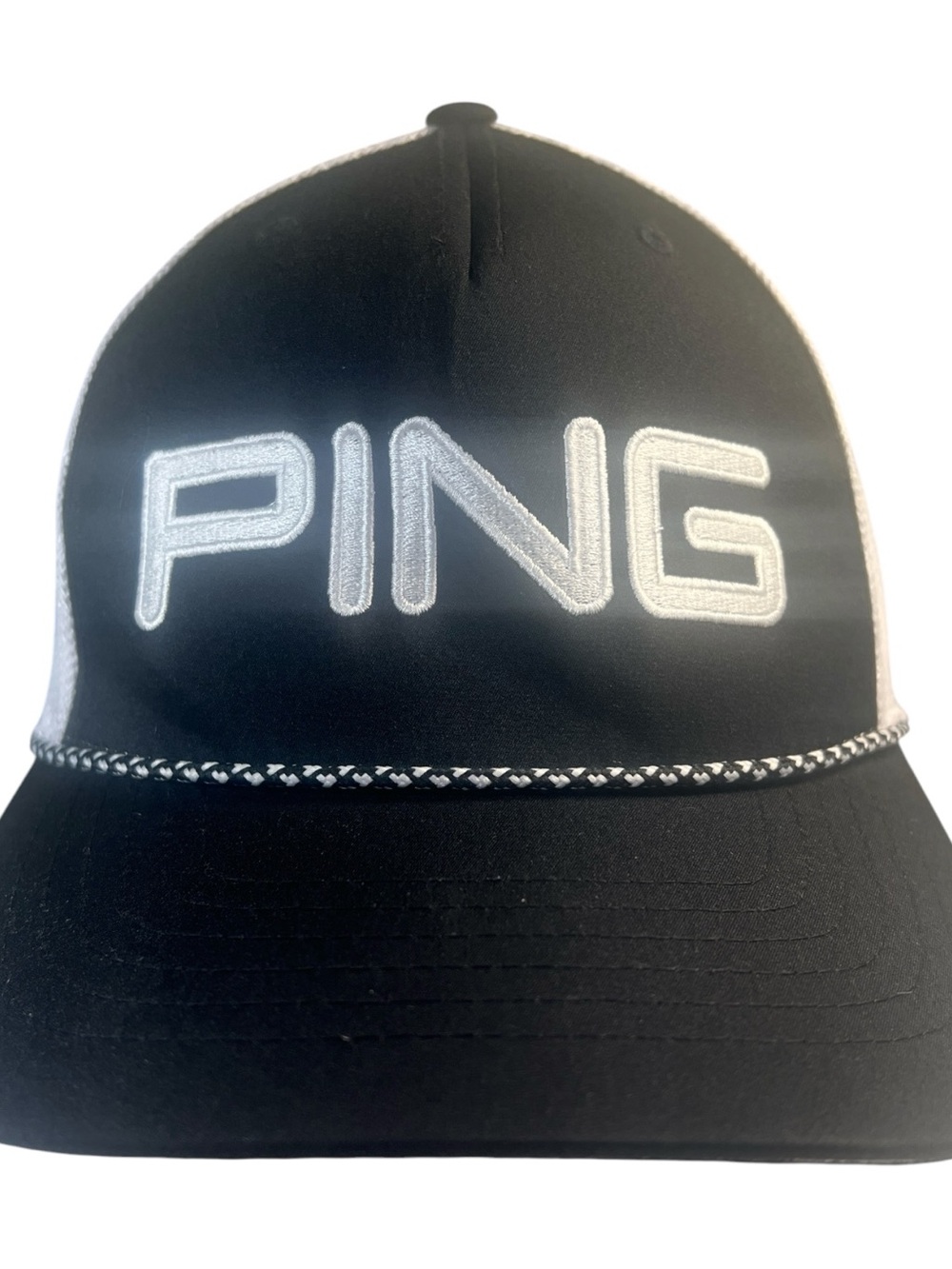 Ping Black and White Mesh Golf Cap